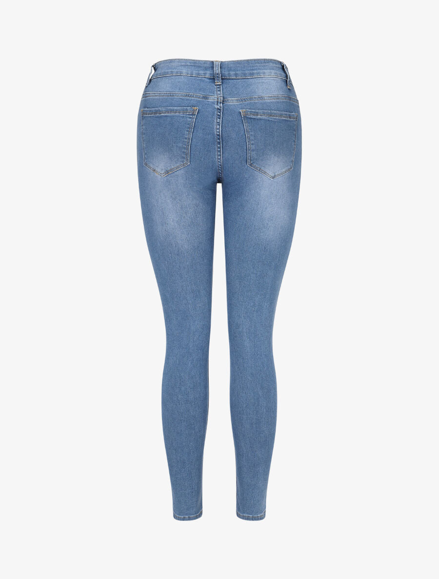 Jean skinny stretch taille standard - Denim clair - 2