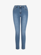 Jean grande taille coupe slim taille standard - Bleu - 1
