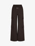 Pantalon cargo taille haute coupe droite - Noir - 4