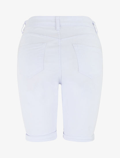 Bermuda push up uni - Blanc - 2