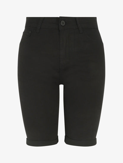 Bermuda push up uni - Noir - 4