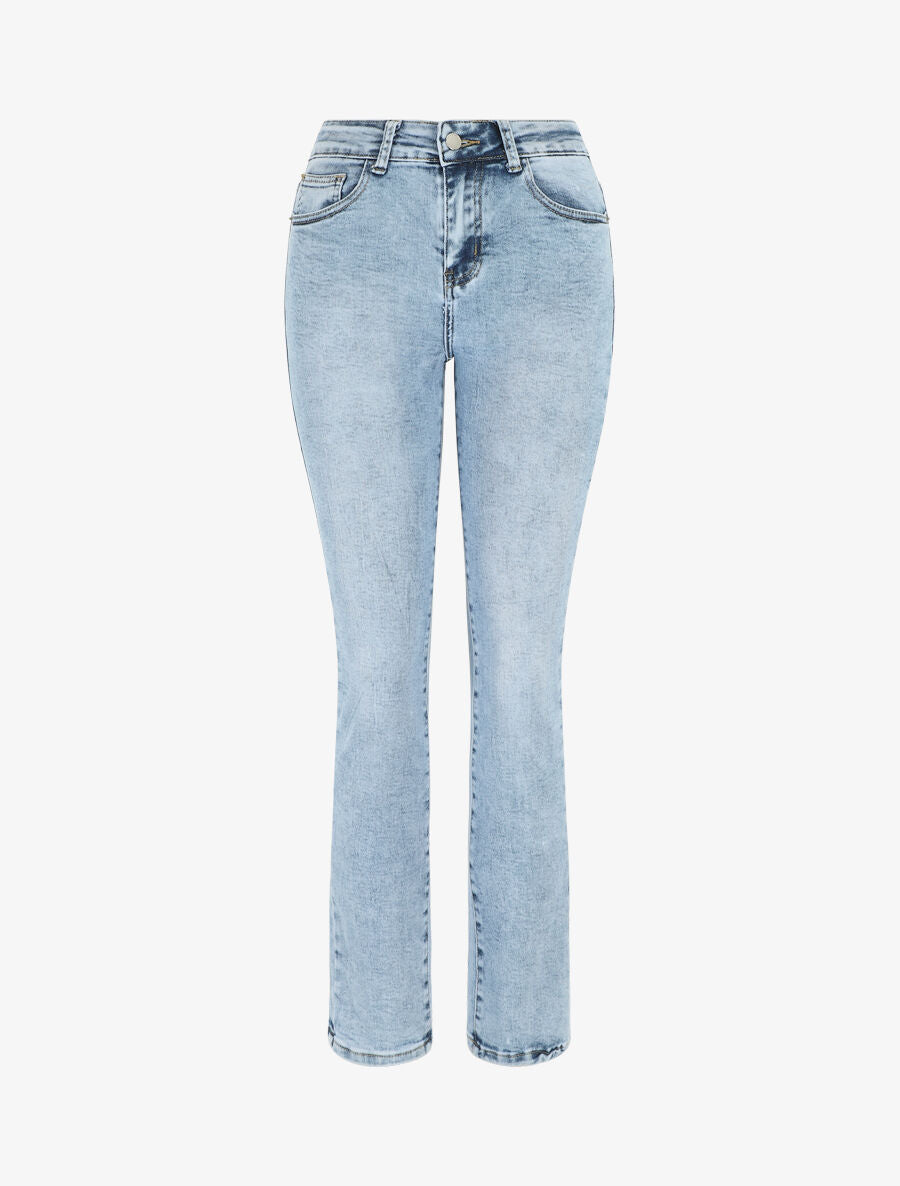 Jean slim taille standard - Bleu clair - 1