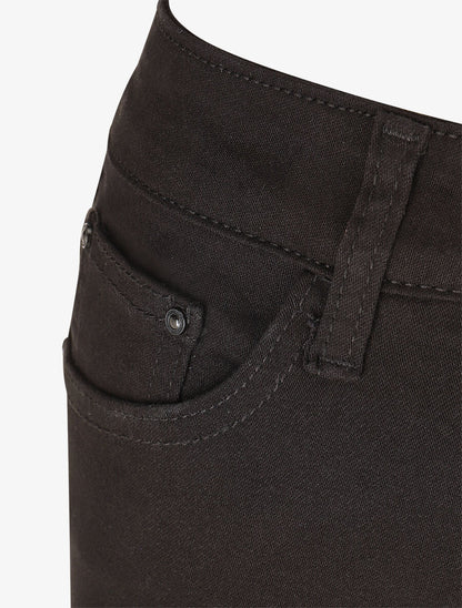 Jean uni coupe slim - Noir - 3