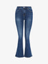 Jean flare légèrement délavé - Bleu denim - 3