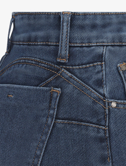 Jean wide leg coupe droite - Bleu - 3