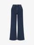 Jean wide leg standard coupe droite - Bleu - 1
