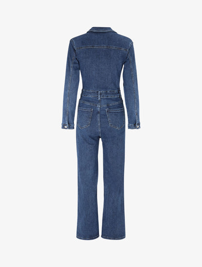 Combinaison en jean droite - Denim - 2