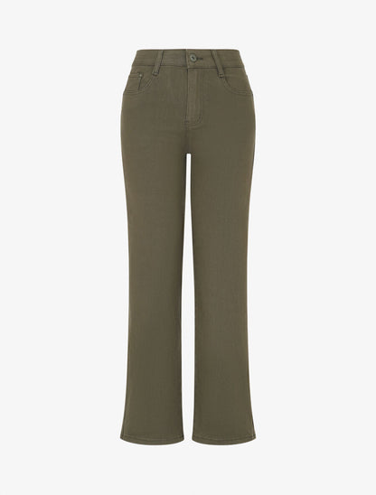 Jean push up coupe droite - Kaki - 1