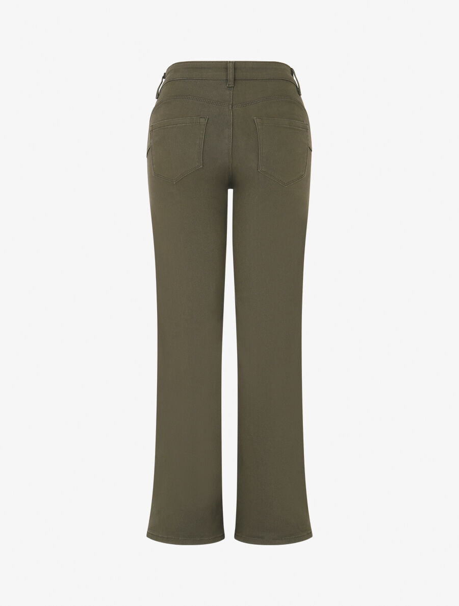 Jean push up coupe droite - Kaki - 2