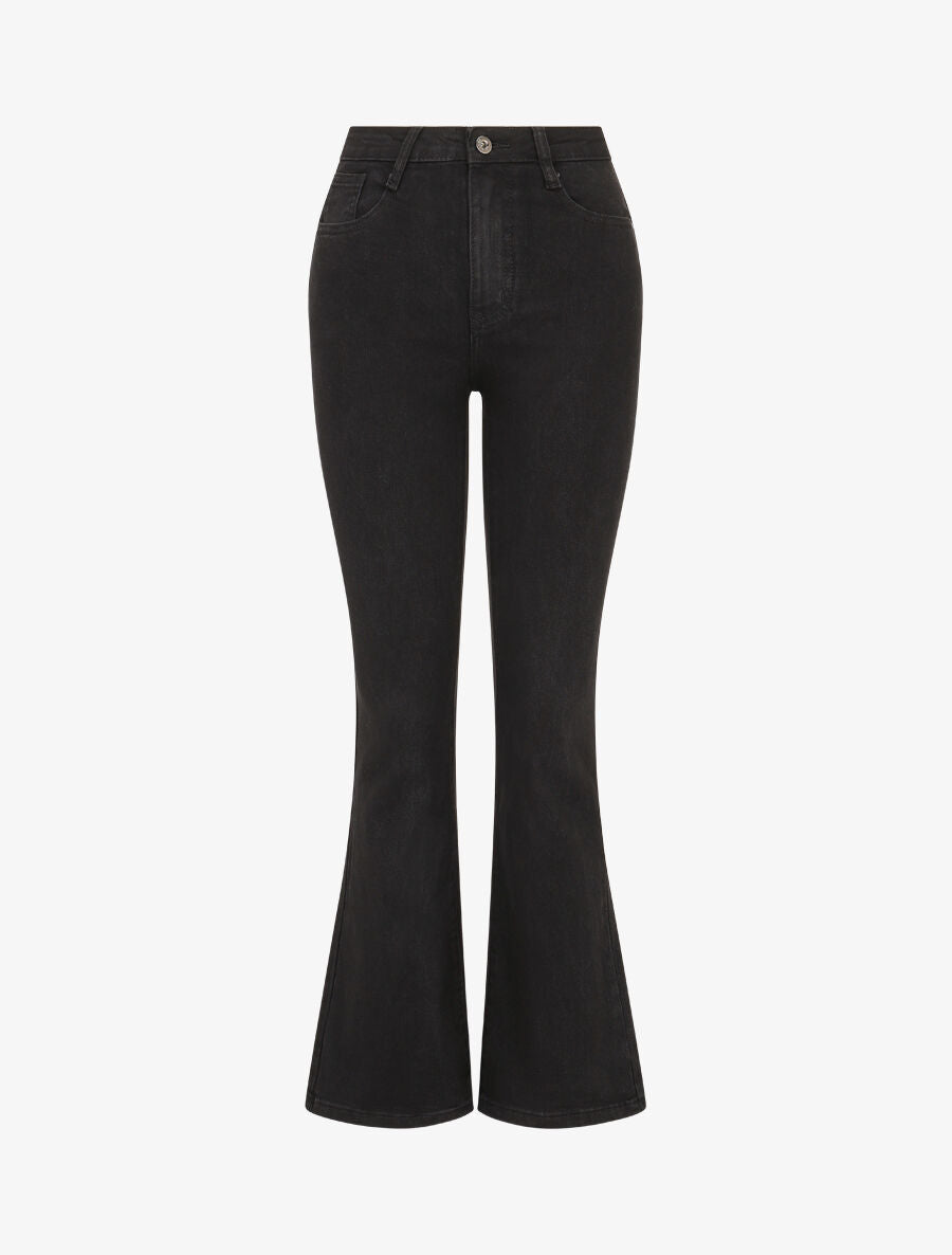 Jean push up coupe flare - Noir - 4