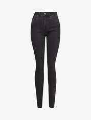 Jean slim extra long à taille standard - Noir - 1