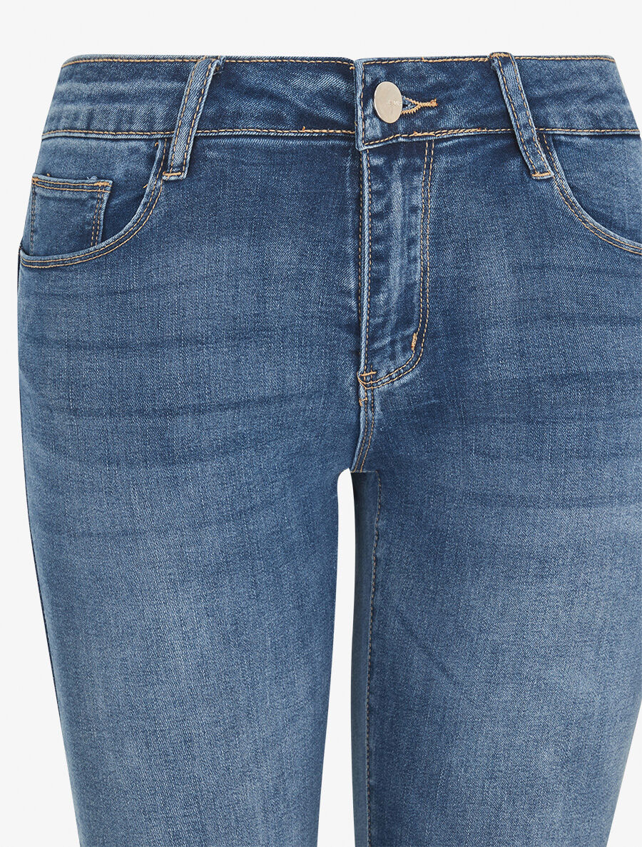 Jean uni standard coupe slim - Bleu - 3