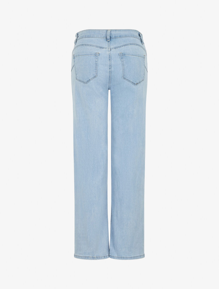 Jean push up à taille standard coupe droite - Bleu - 2