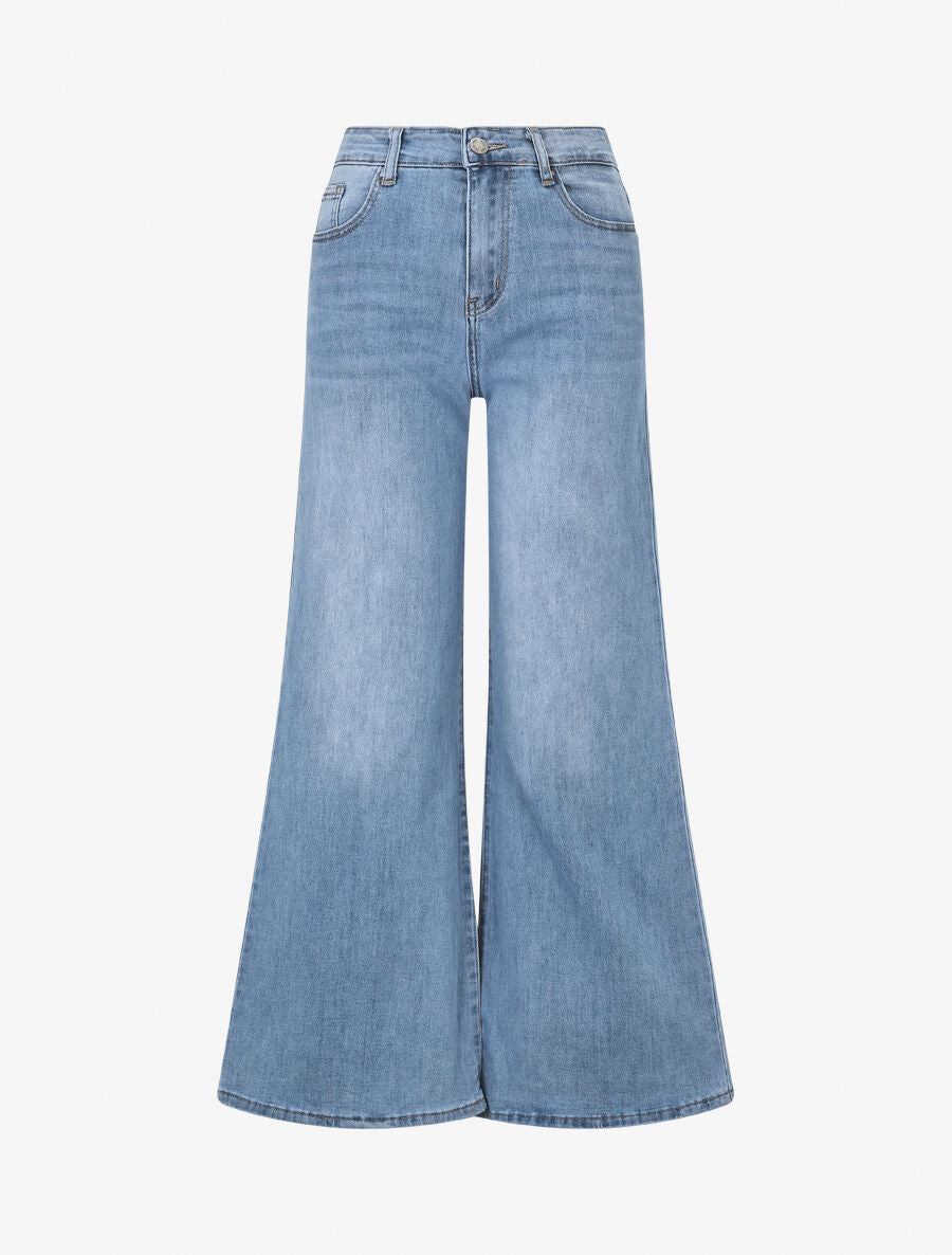 Jean ample coupe boyfriend - Bleu - 1