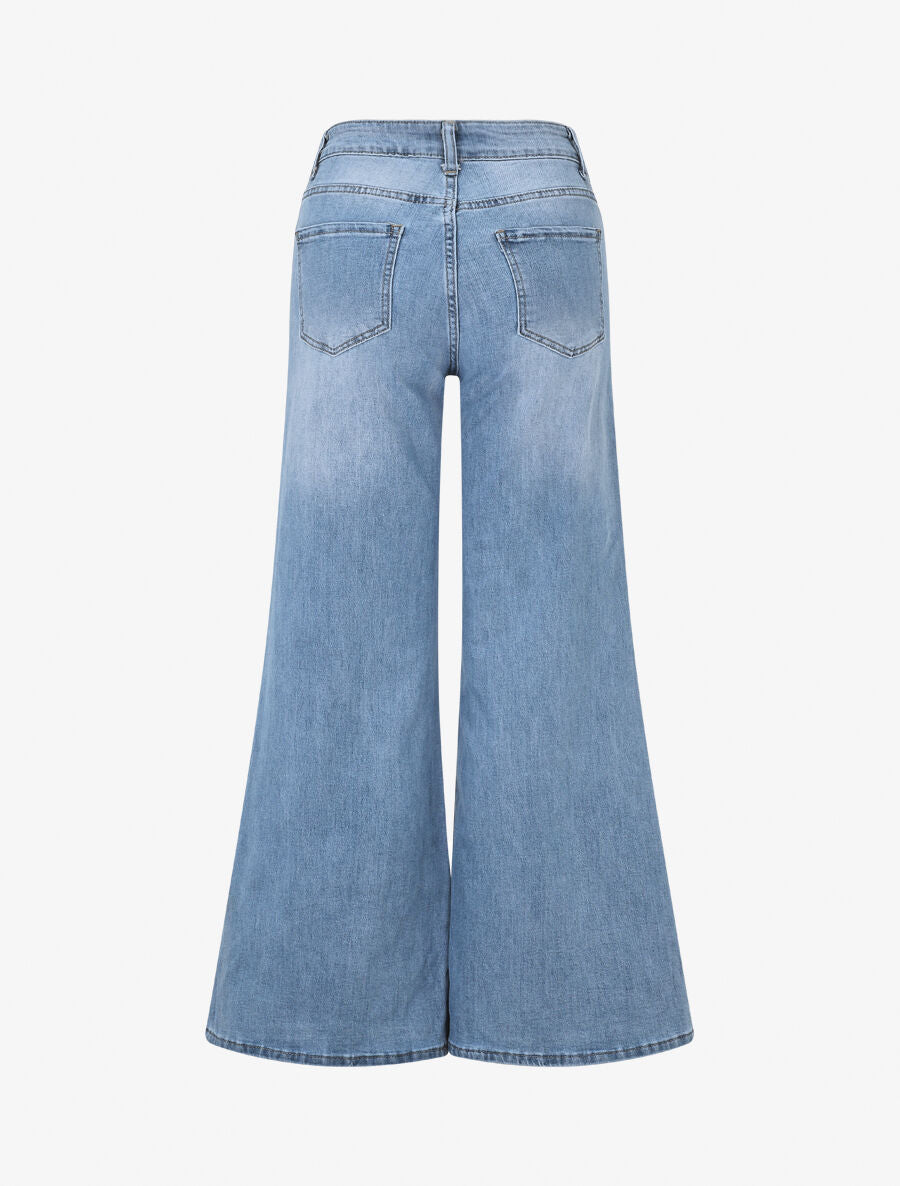Jean ample coupe boyfriend - Bleu - 2