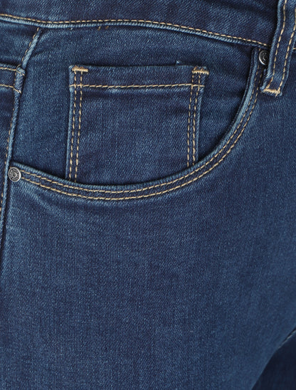 Jean skinny à bords coupe franche - Denim brut - 3