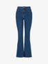 Jean à taille standard coupe flare - Bleu - 1