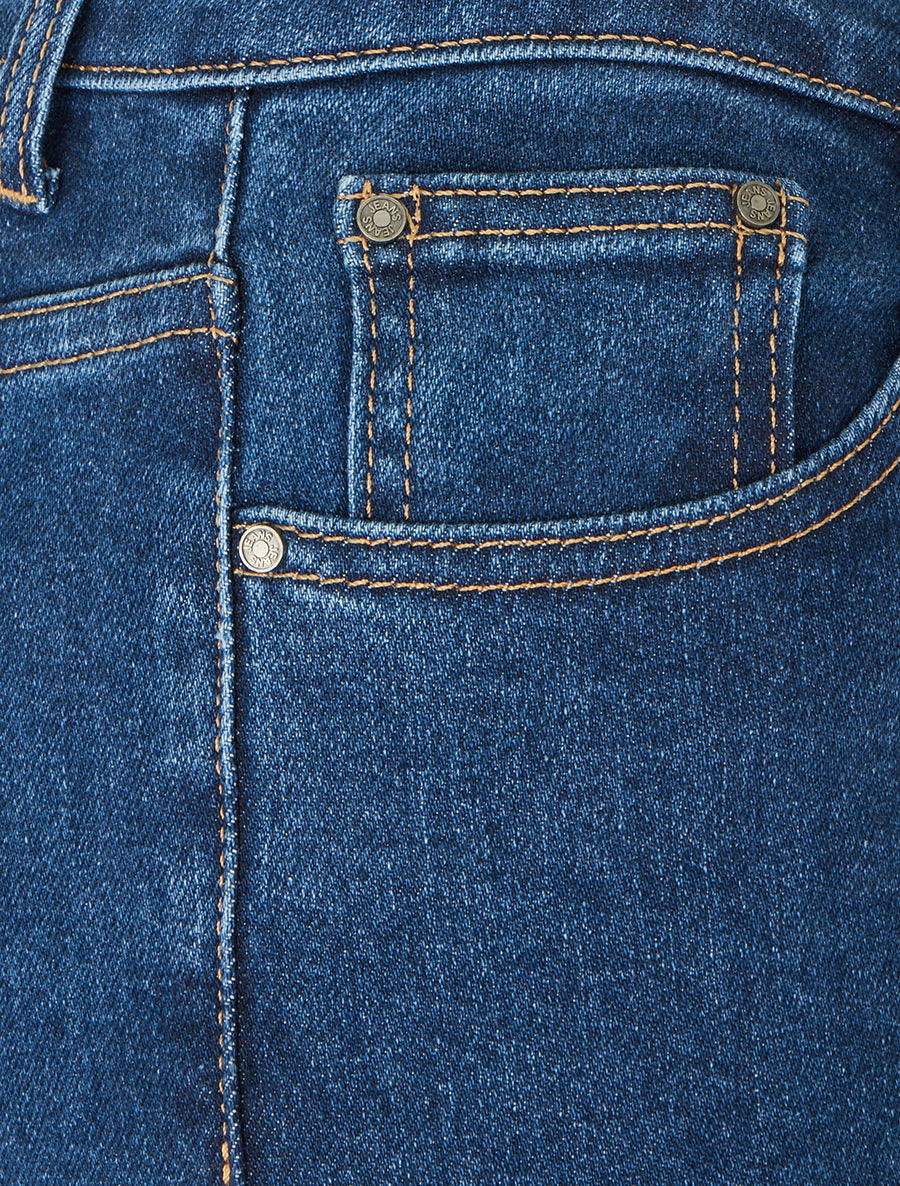 Jean à taille standard coupe flare - Bleu - 3