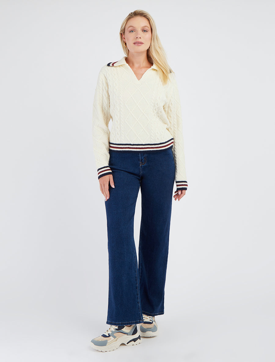 Jean ample à taille standard - Bleu foncé - 8