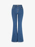 Jean flare taille haute - Bleu brut - 1