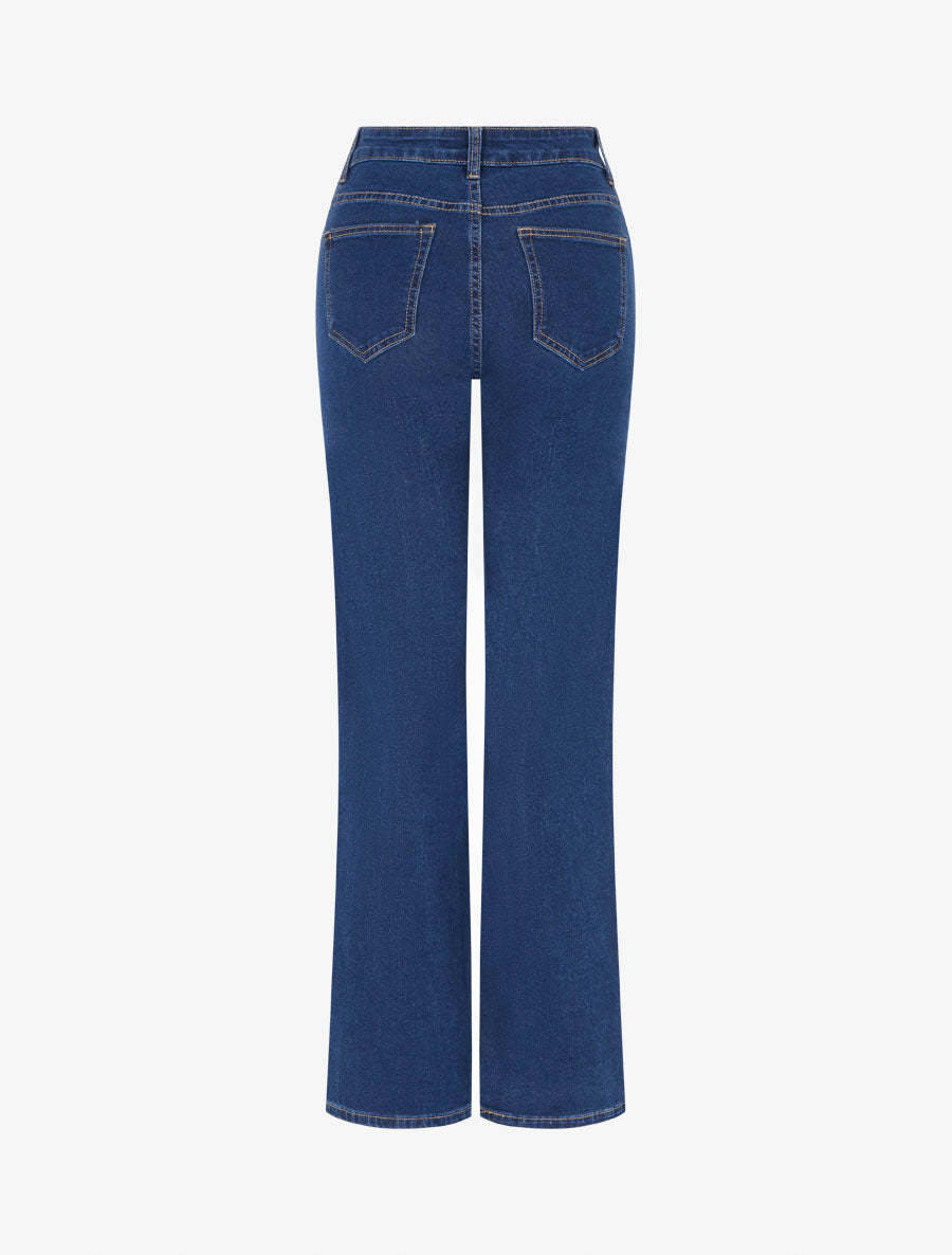Jean coupe droite taille standard - Bleu denim - 2