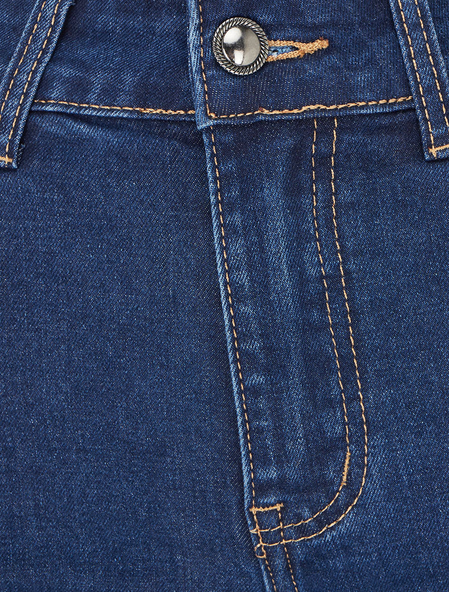 Jean coupe droite taille standard - Bleu denim - 3