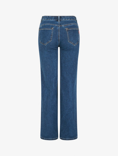 Jean wide leg push up - Denim - 2