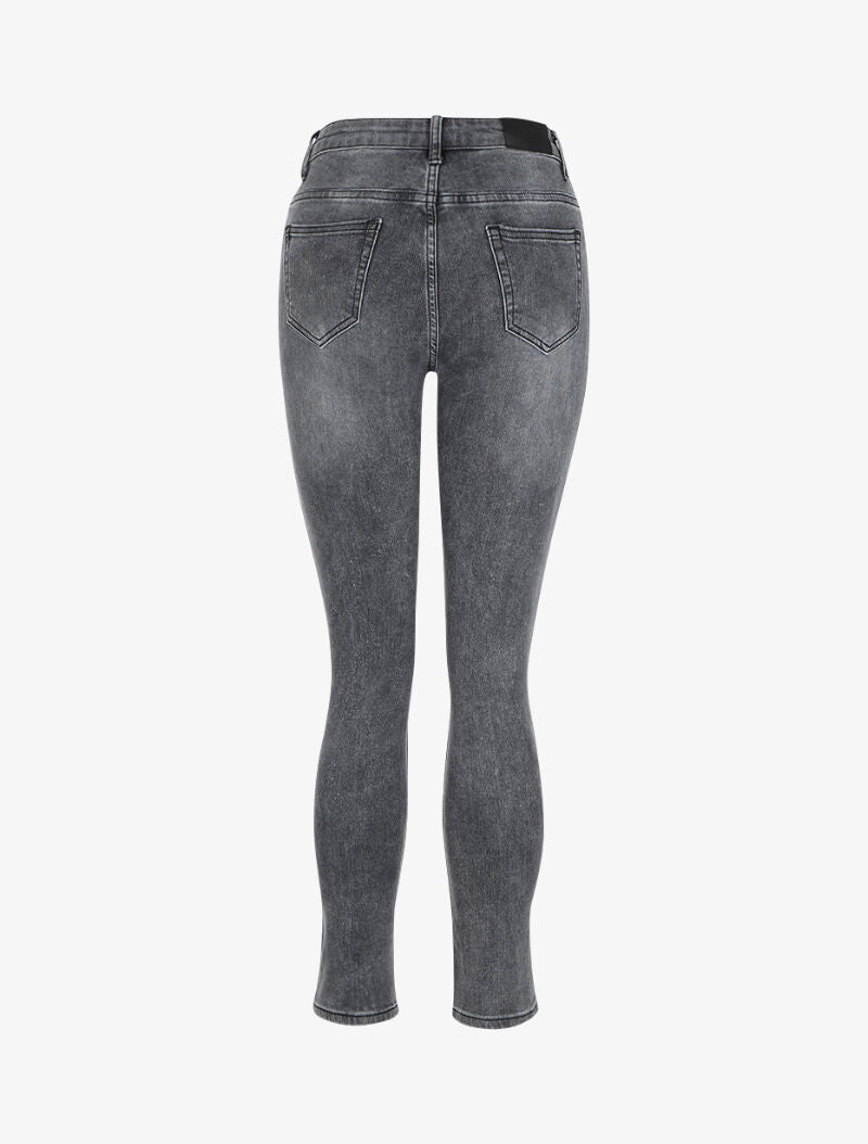 Jean slim effet blanchi - Anthracite - 2