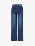 Jean droit push-up à taille haute - Bleu - 1