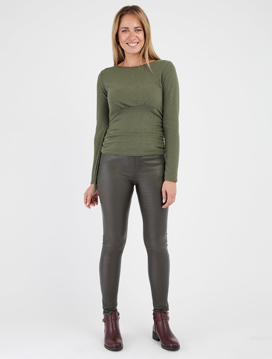 Jean push up coating - Kaki