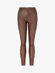 Jean push up enduit - Marron - 1