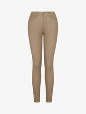 Jean skinny enduit taille standard - Beige - 1