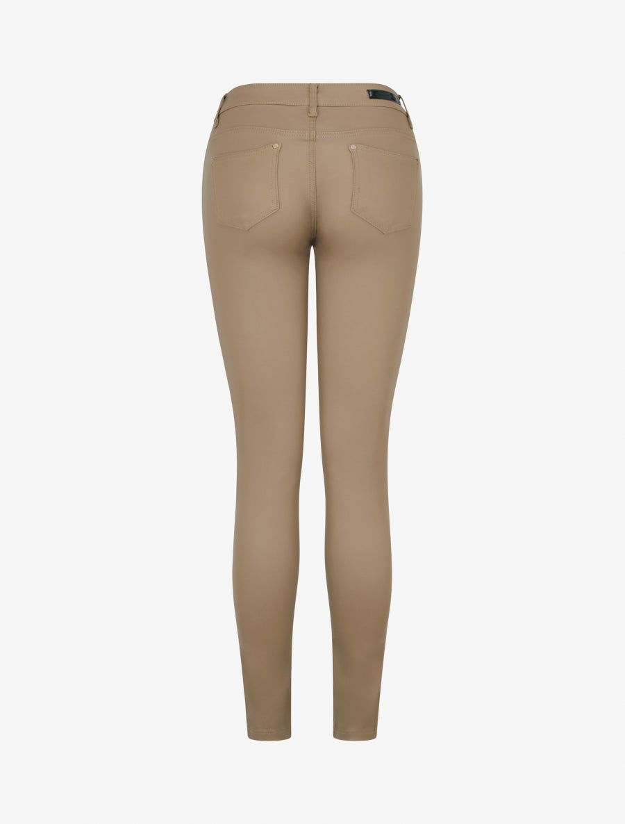 Jean skinny enduit taille standard - Beige - 2