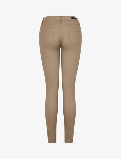 Jean skinny enduit taille standard - Beige - 2