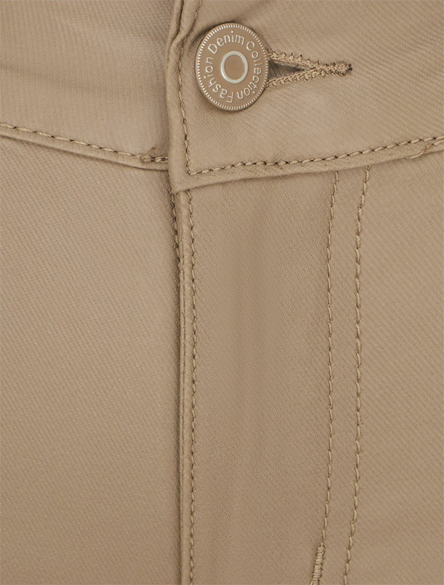 Jean skinny enduit taille standard - Beige - 3