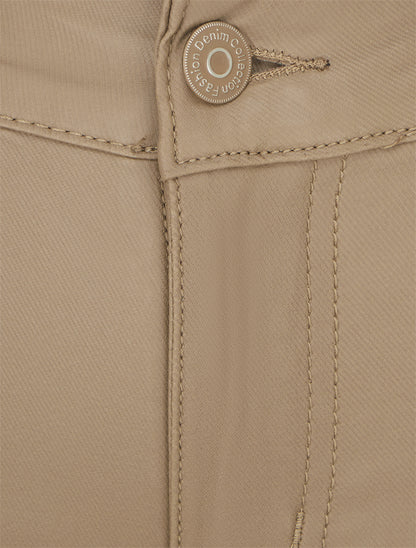 Jean skinny enduit taille standard - Beige - 3