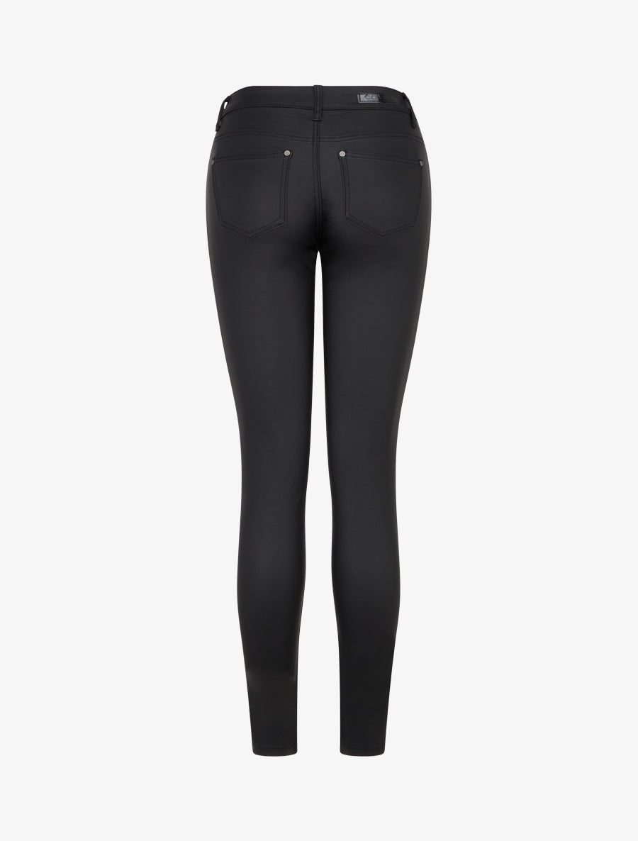 Jean skinny enduit taille standard - Noir - 2