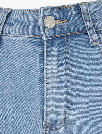 Jean ample à taille haute - Bleu clair - 3