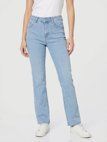 Jean standard push up coupe droite - Bleu