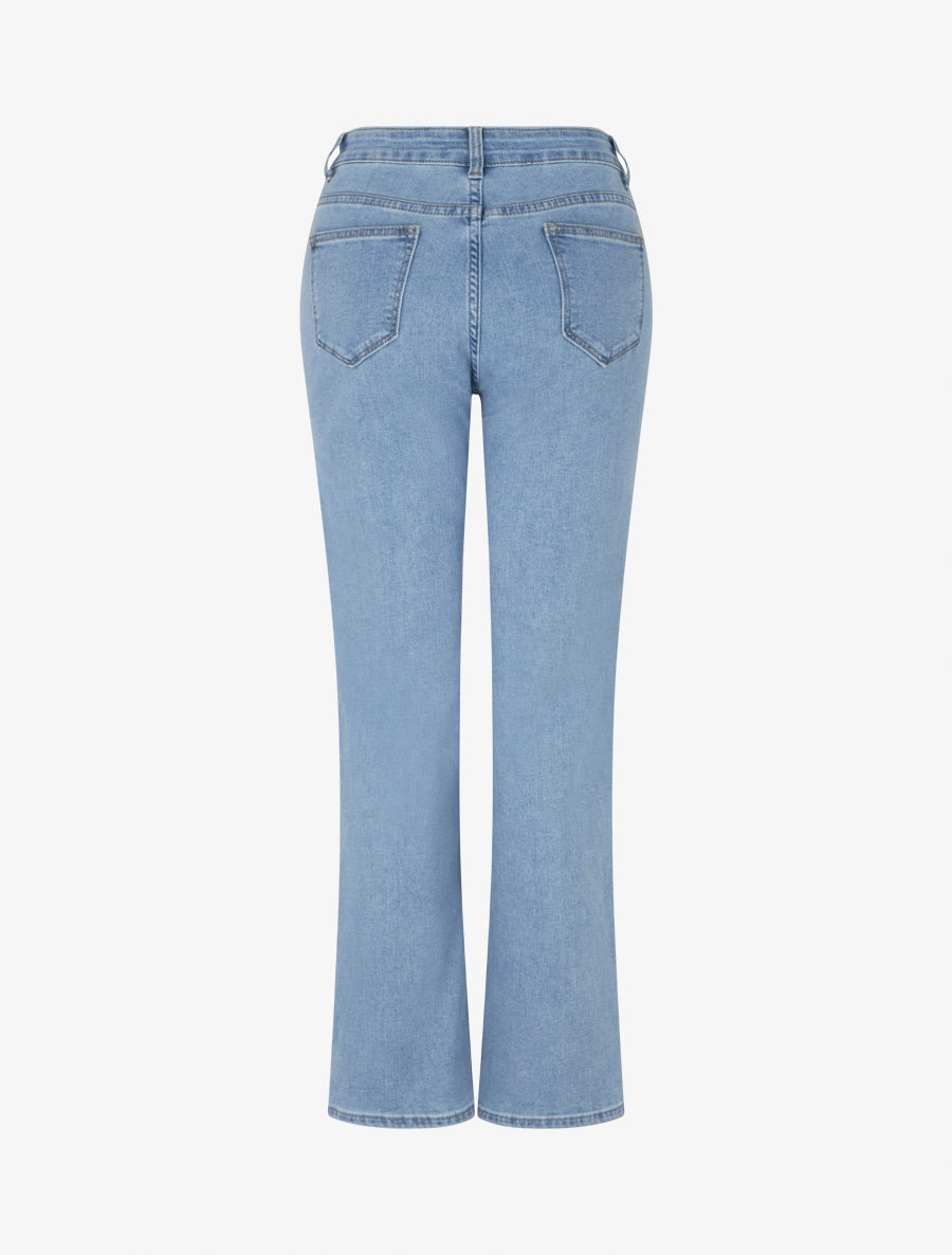 Jean push up coupe droite - Bleu - 2