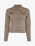 Veste en jean unie - Marron - 1