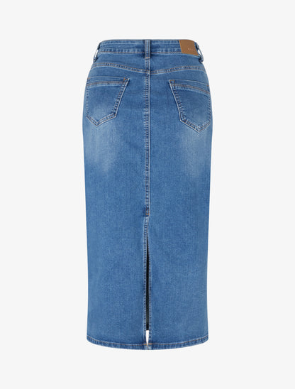 Jupe en jean fendue à l&