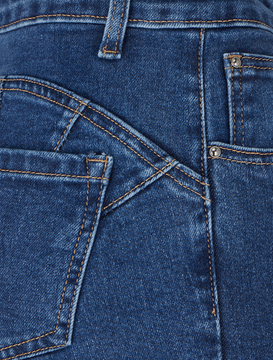 Jean skinny à taille haute - Bleu - 3