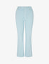 Jean flare taille haute à bords francs - Bleu ciel - 1