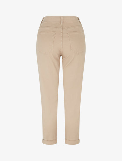 Jean mom taille haute - Beige - 2