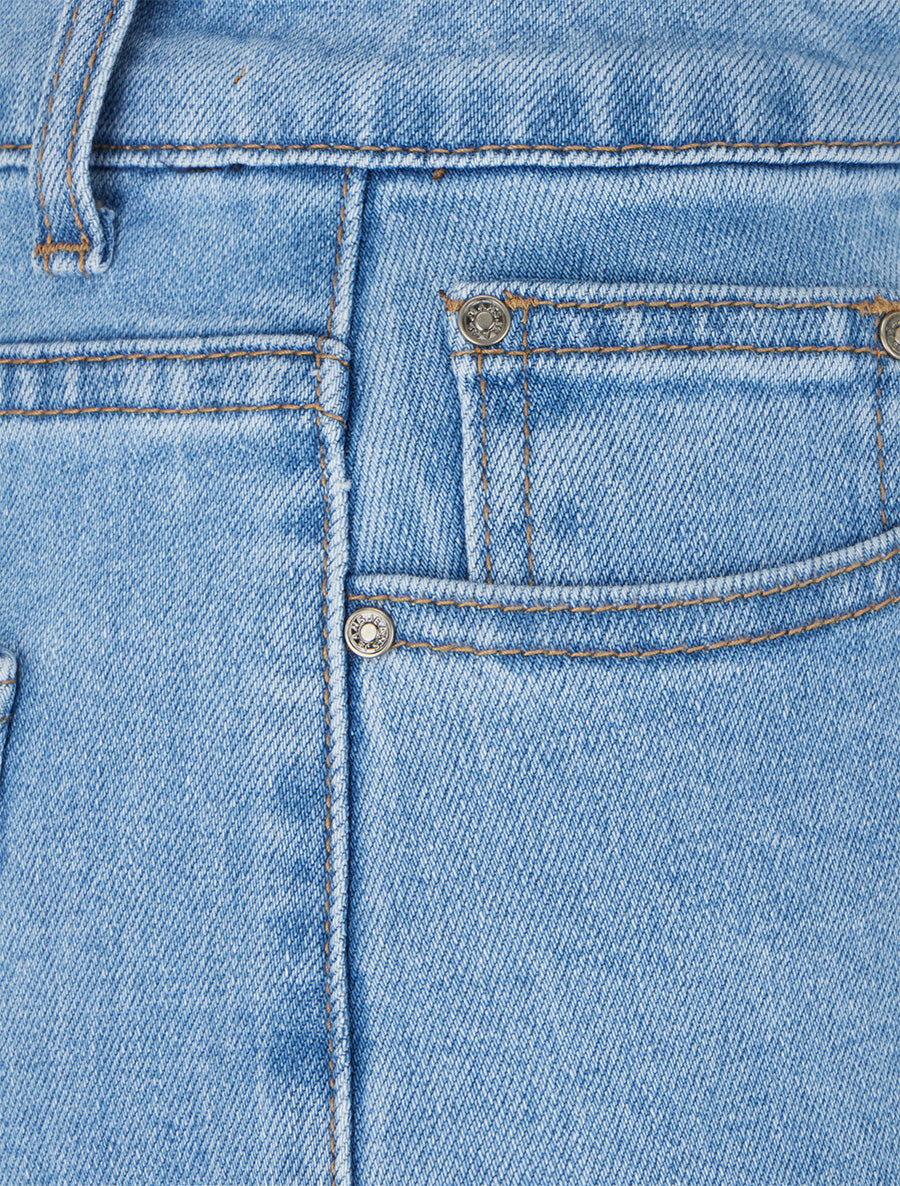 Jean mom à ourlet - Bleu - 3