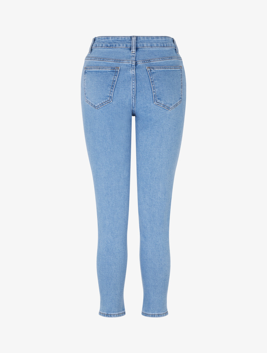 Jean mom basique taille standard - Bleu - 2