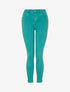 Jean skinny uni à taille standard - Turquoise - 1