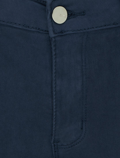 Jean skinny uni à taille standard - Marine - 3