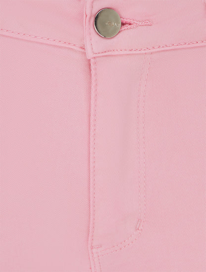 Jean skinny uni à taille standard - Rose - 3